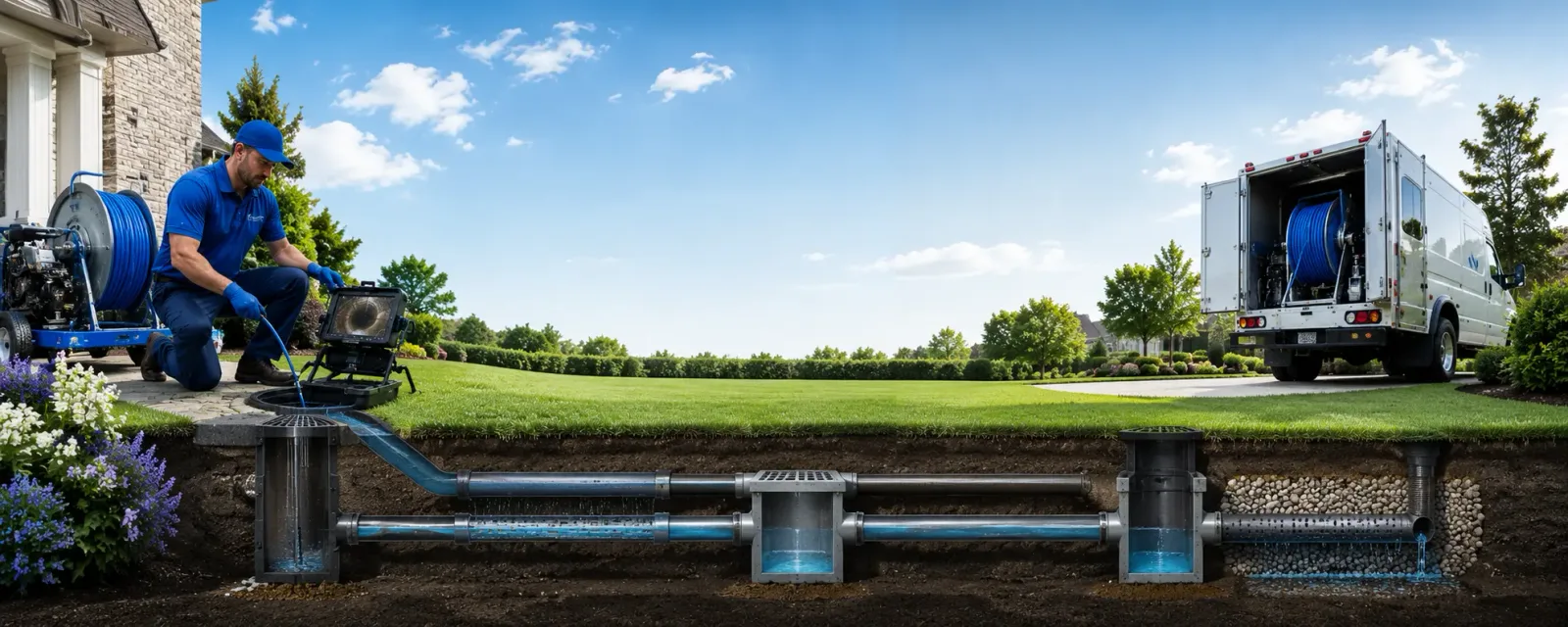 Outdoor drain cleaning information for Edwards, MO